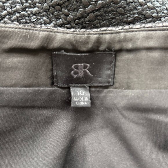 Banana Republic Luxe Black Tweed Mini Skirt | Size 10 - Picture 6 of 6